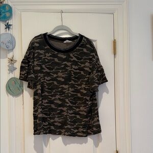 Nicole miller Camo Print T-Shirt
